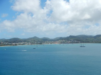 Blick über die Rodney Bay