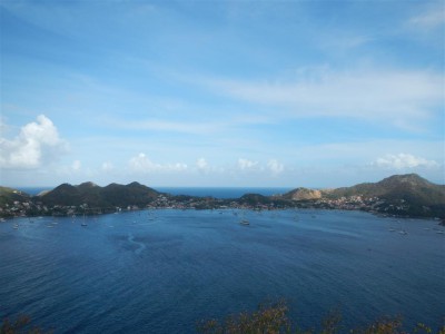 Blick vom Fort über die Iles des Saintes