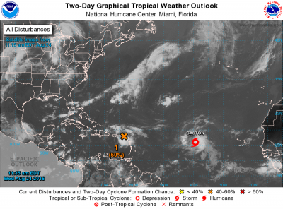 tropical wave über Martinique