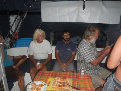 Die Jungs vom Samstags-Stammtisch in Le Marin sind natürlich auch dabei.